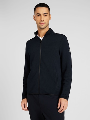 SKECHERS Athletic Zip-Up Hoodie in Black: front