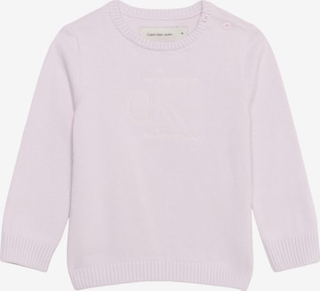 purpurinė Calvin Klein Jeans Megztinis: priekis