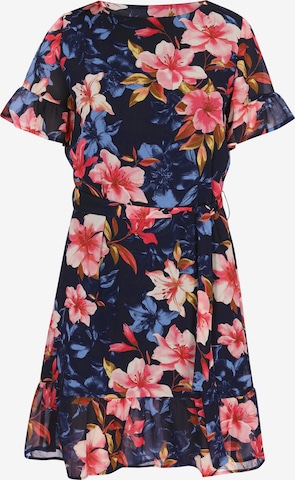 Usha - Vestido en azul: frente