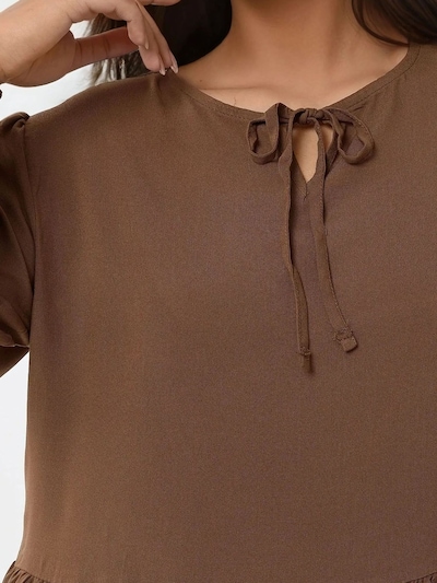 Hiccup Jurk in de kleur Bruin, Productweergave