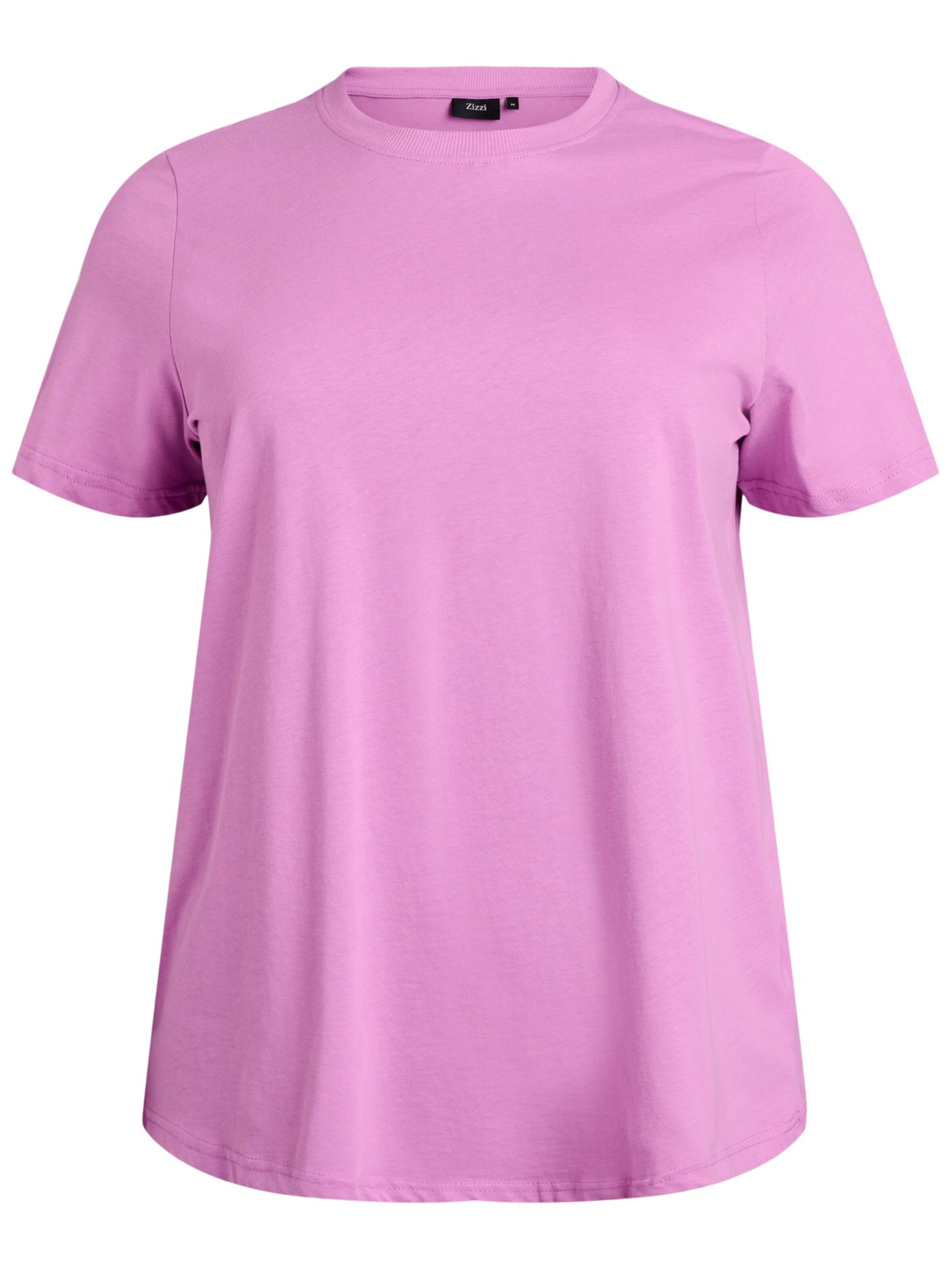 Zizzi T-Shirt 'Charlin' in Lila: Vorderseite