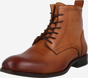 Bianco Lace-Up Boots 'Biabyron' in Brown: front