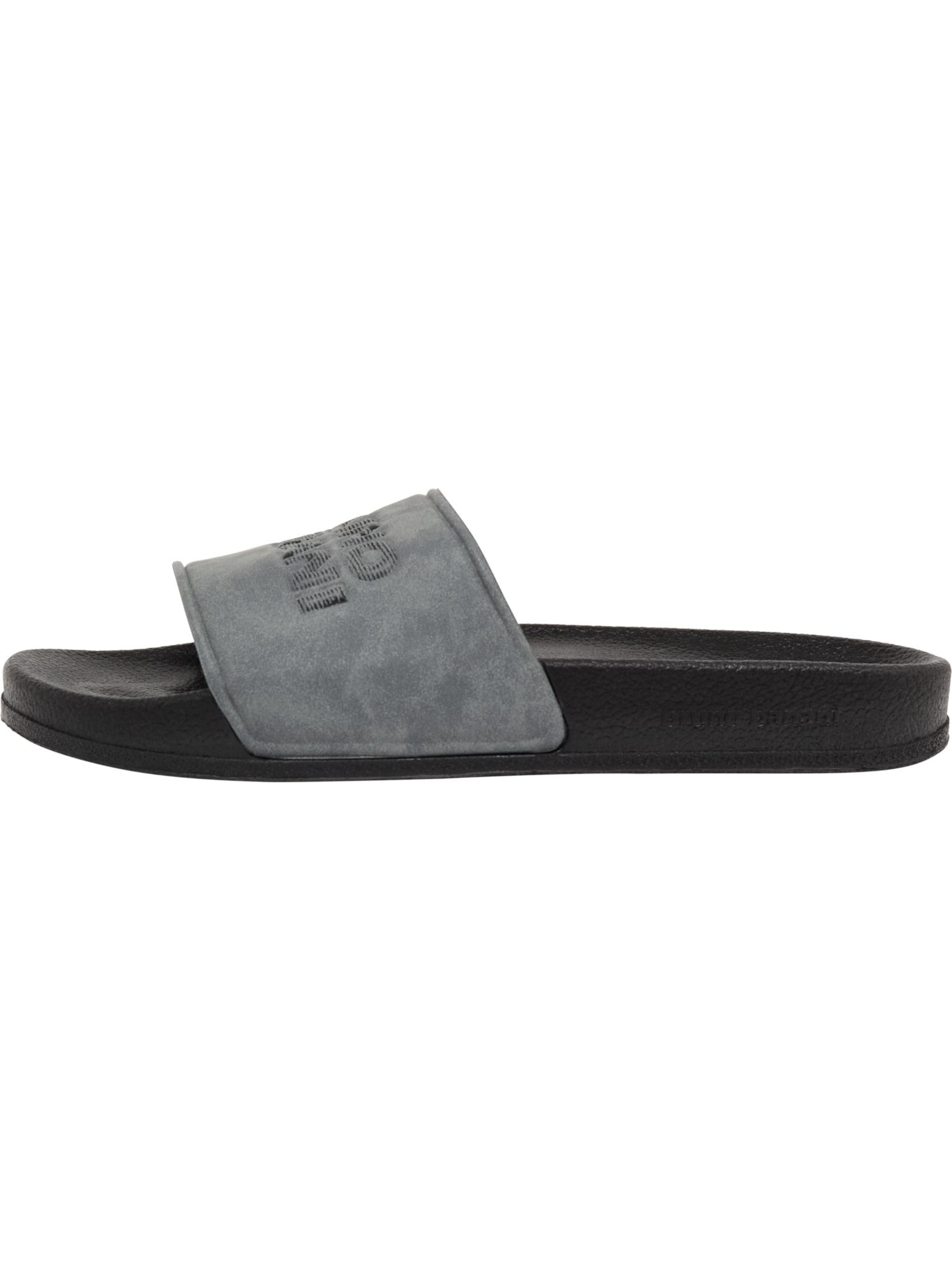 Bruno Banani Pantolette ' Hampton ' in Grau: Vorderseite