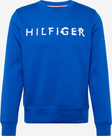 TOMMY HILFIGER Суичър в синьо: отпред