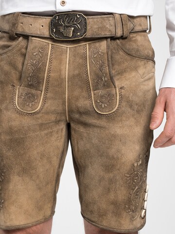 SPIETH & WENSKY Regular Trachtenhose 'Everest' in Braun