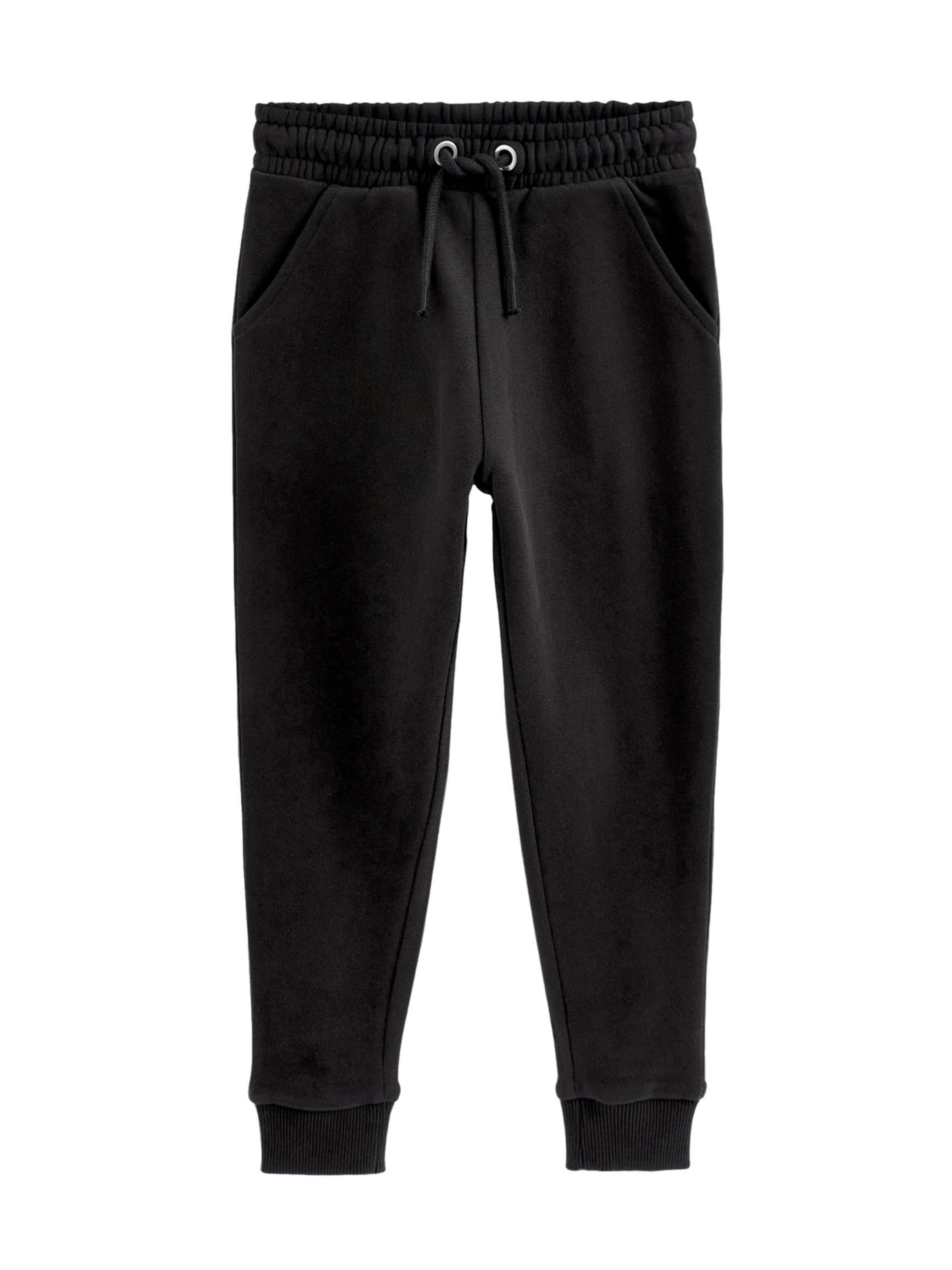 Next Обычный Штаны в Черный: спереди