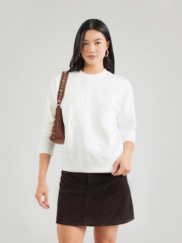 mbym Sweatshirt 'Gill Art-M' i vit: framsida