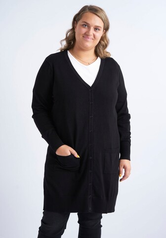 ADIA fashion Strickjacke in Schwarz: predná strana