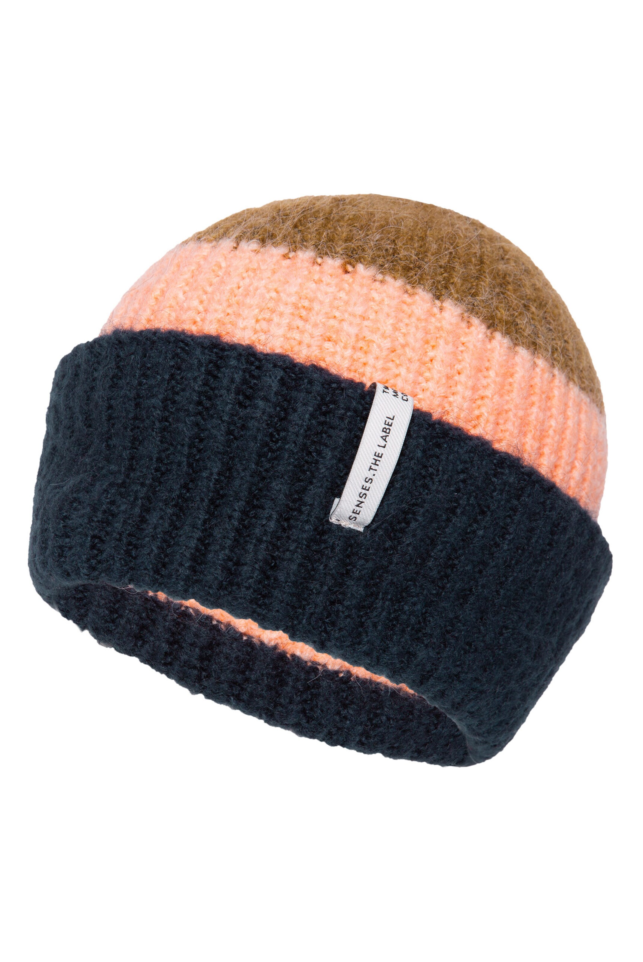 SENSES.THE LABEL Beanie in Blue: front