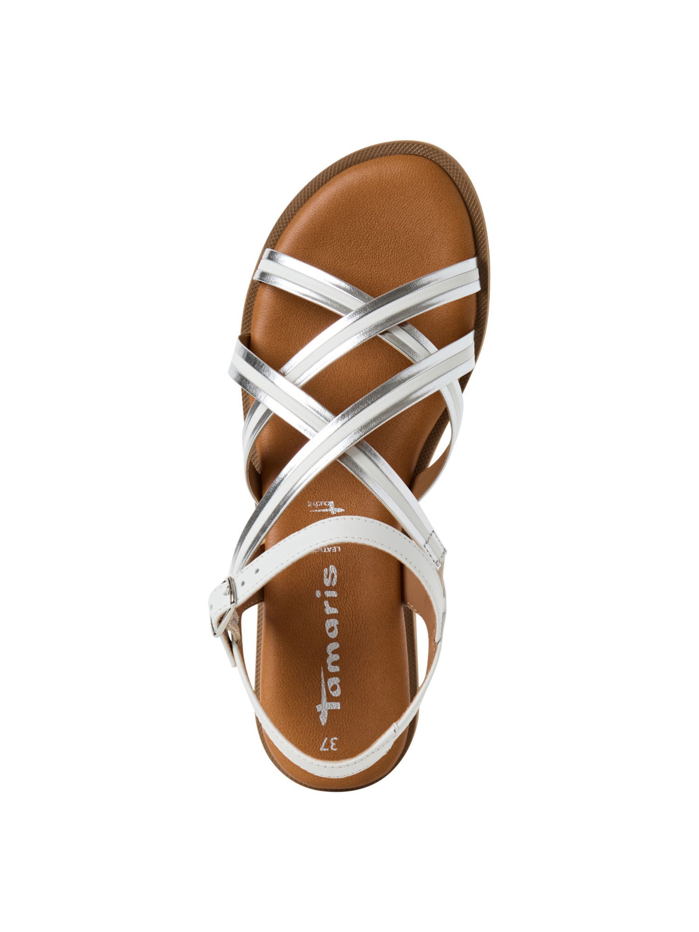 Tamaris Strap sandal in White