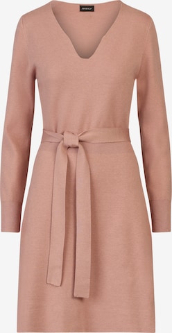 APART Knitted dress in Beige: front