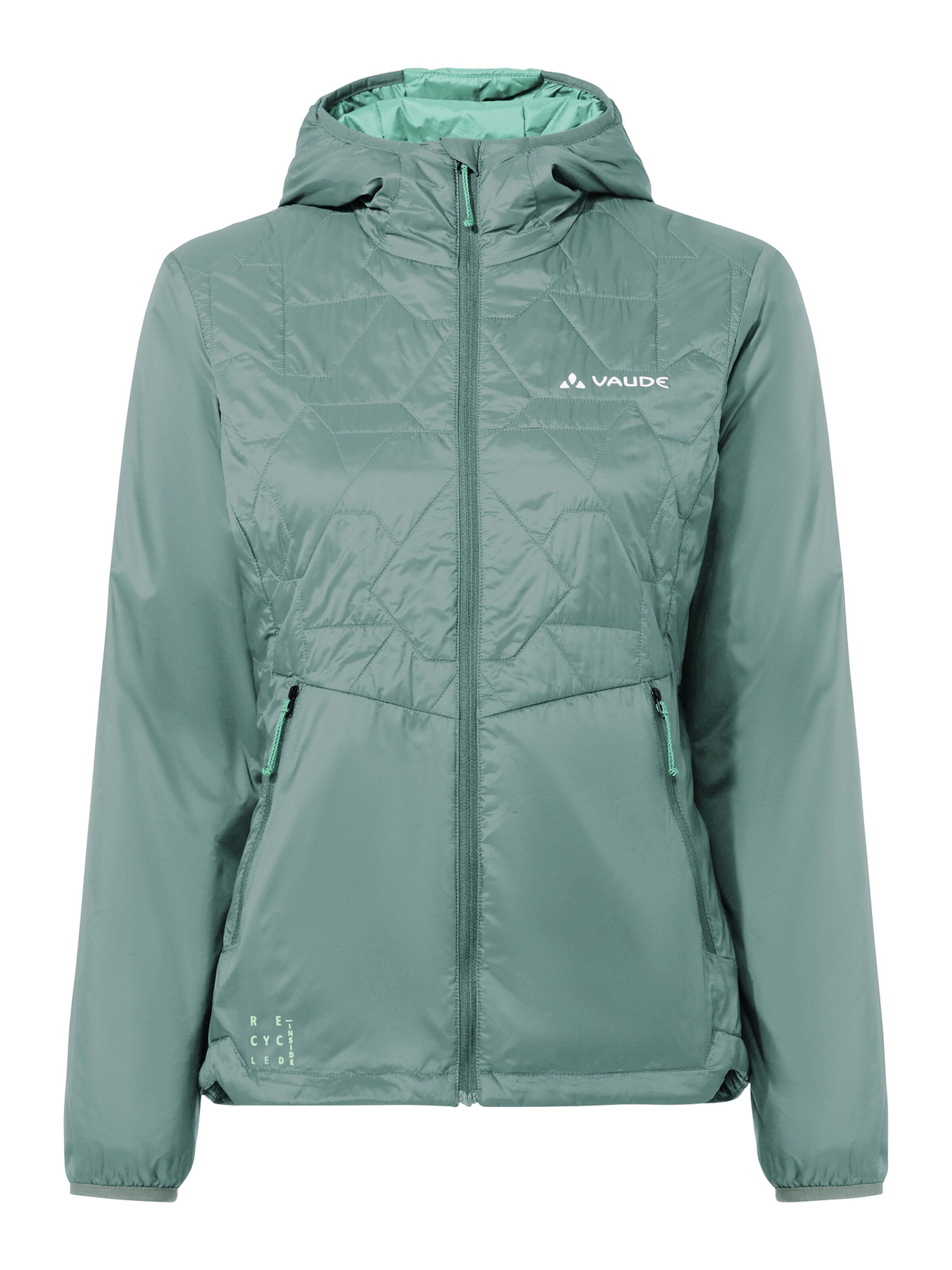 VAUDE Outdoorjacke 'Freney VI' in hellgrün / weiß, Produktansicht