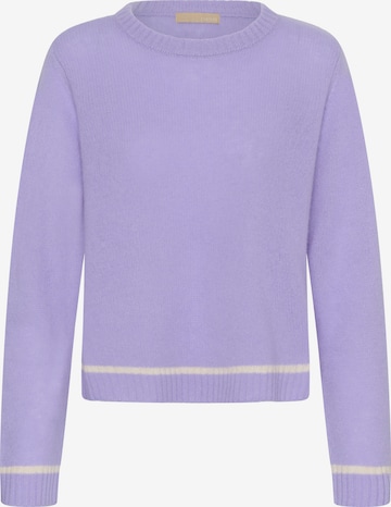 Pull-over CULTURE en violet : devant