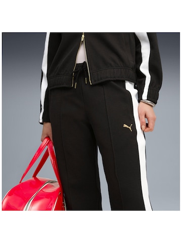 PUMA Regular Sports trousers 'T7' in Black