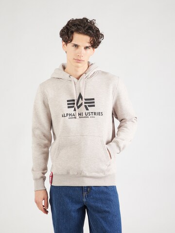 ALPHA INDUSTRIES Sweatshirt in Braun: Vorderseite