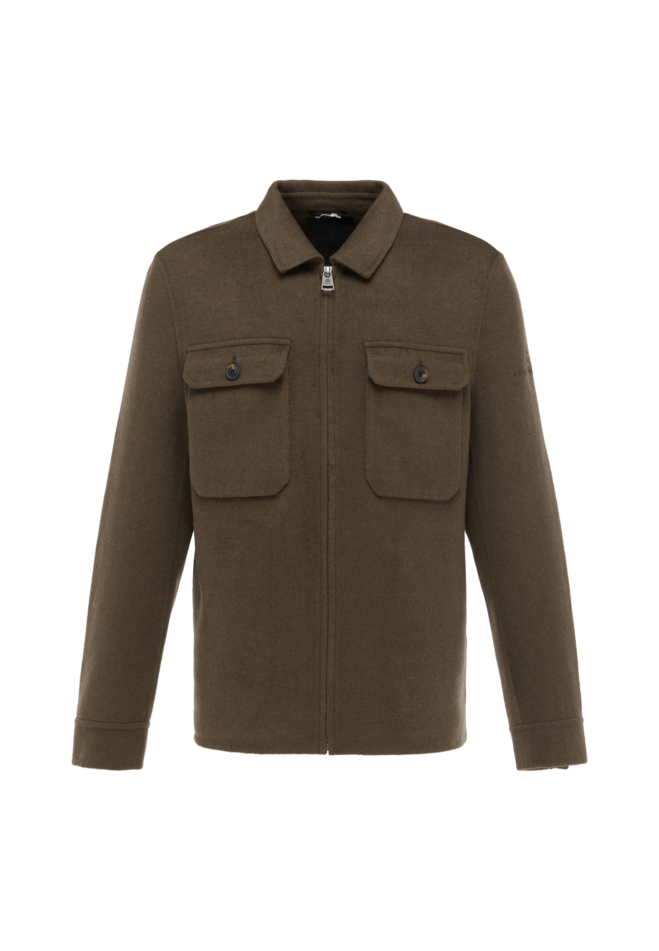DreiMaster Klassik Between-season jacket 'Classic' in Brown: front