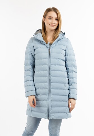 usha BLUE LABEL Wintermantel in Blauw: voorkant