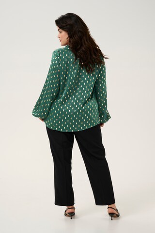 KAFFE CURVE Bluza 'Sofia' | zelena barva