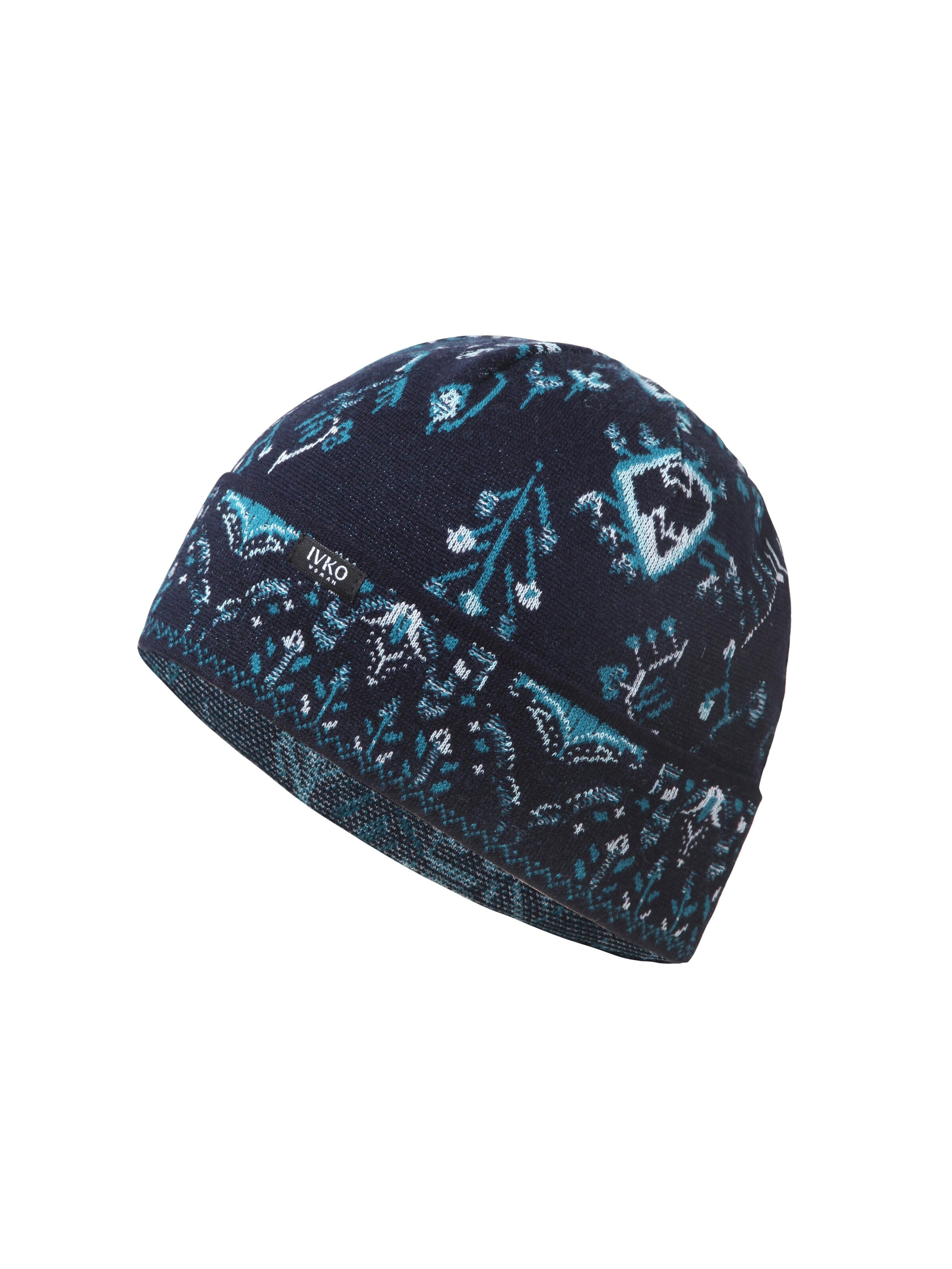 IVKO Mütze 'Kilim'‌ in Blau: Vorderseite