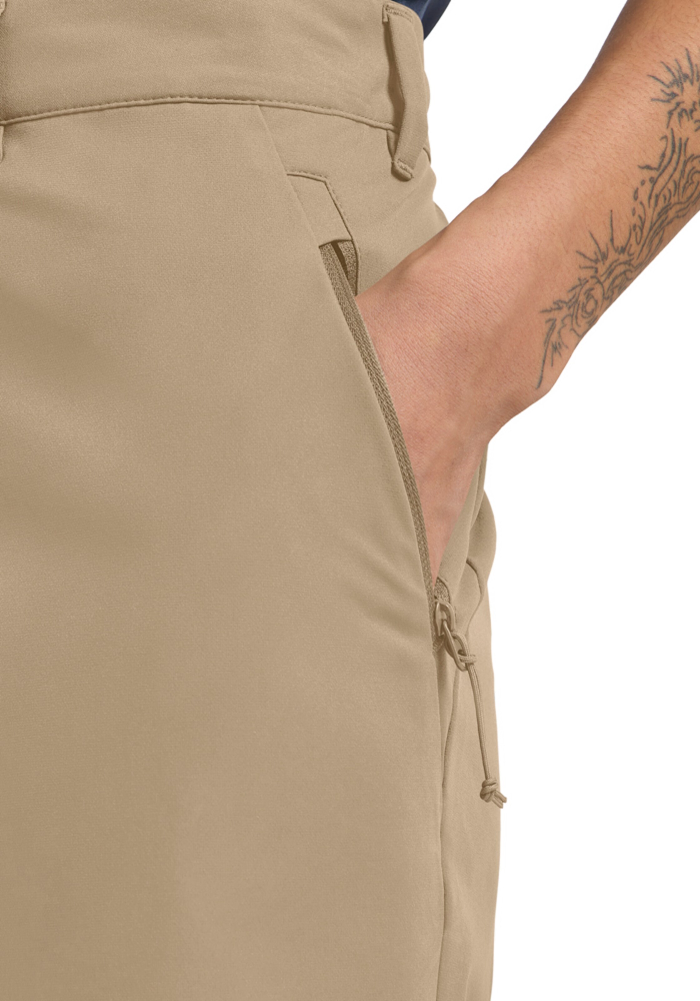 JACK WOLFSKIN Regular Outdoor Pants in Beige