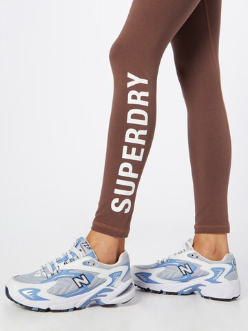 Superdry Skinny Leggings in Bruin