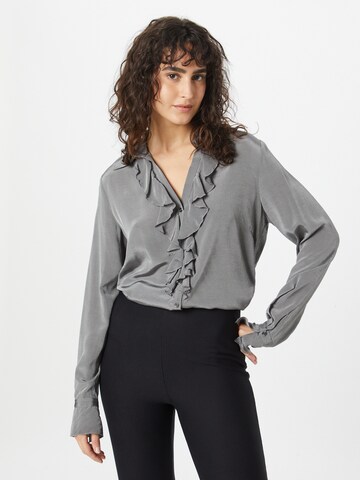 MOS MOSH Bluse in Grau: Vorderseite