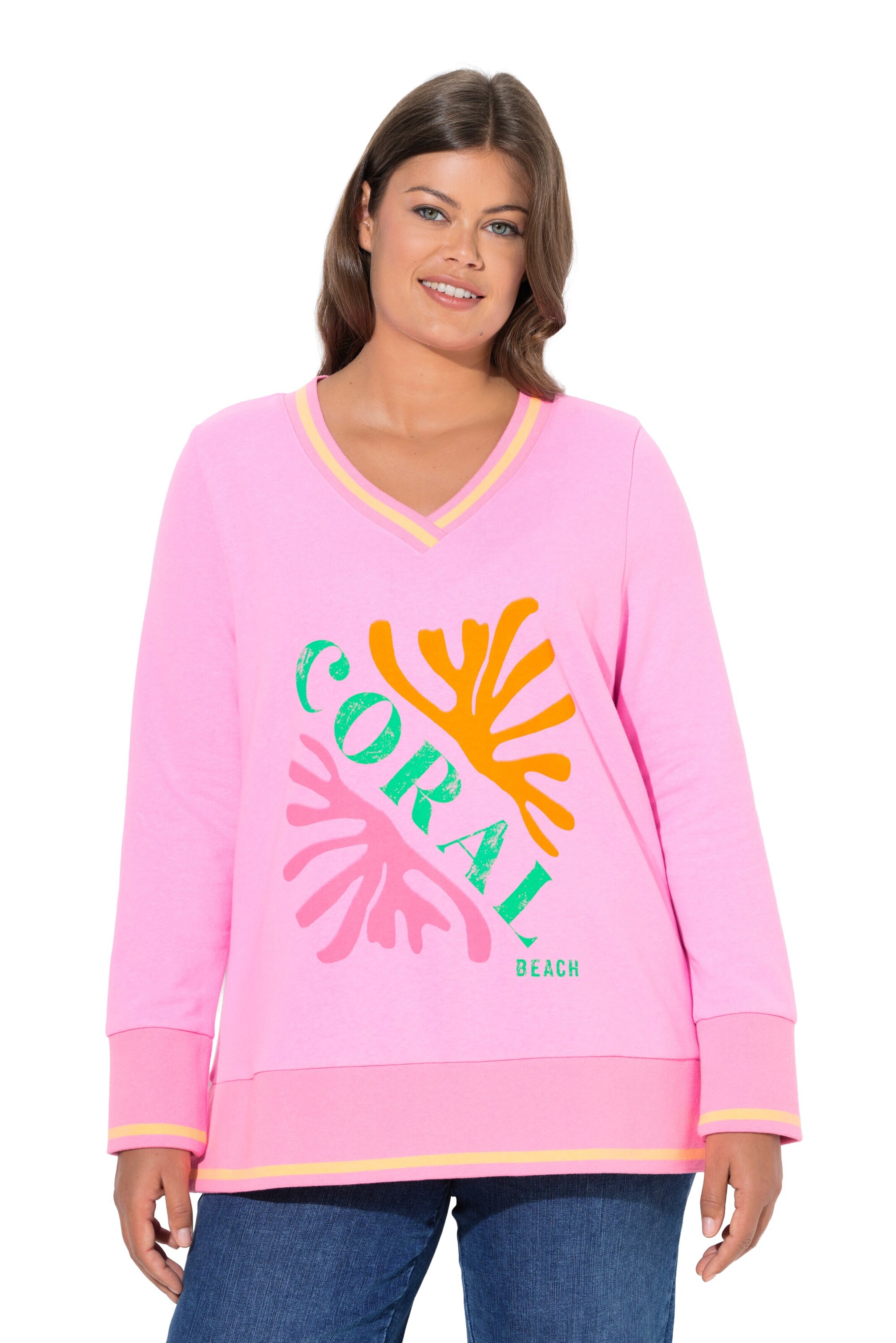 LAURASØN Sweatshirt in Pink: Vorderseite