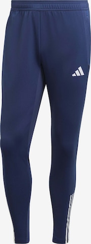 Slimfit Pantaloni sportivi 'Tiro 23' di ADIDAS PERFORMANCE in blu: frontale