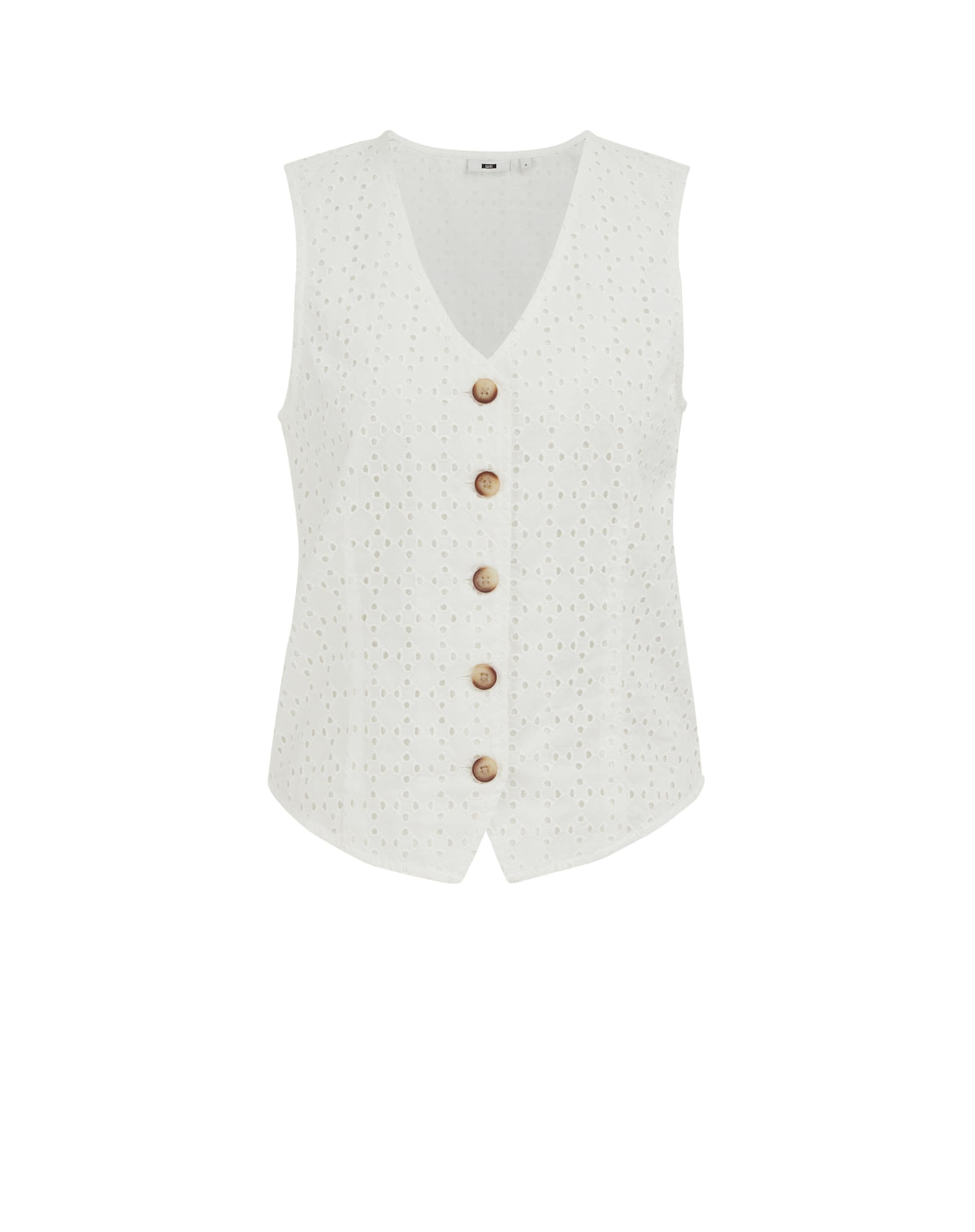 WE Fashion Mellény - fehér: elől