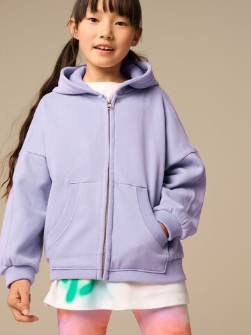 Next Sweatjacka i lila