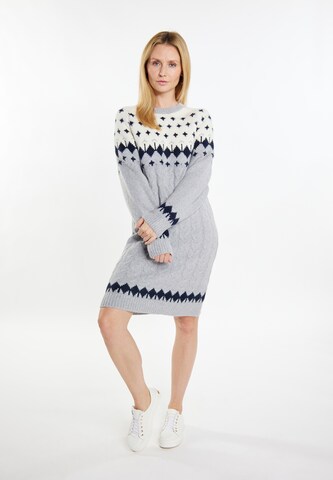 usha BLUE LABEL Knit dress in Grey: front