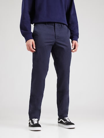 GAP Slim fit Trousers in Blue: front