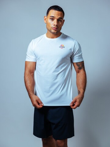 Lifters Funktionsshirt 'Lift More'‌‌ in Weiß: Vorderseite