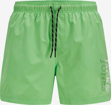 Jack & Jones Junior Board Shorts in Green: front