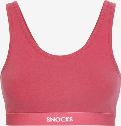 SNOCKS BH 'Soft- Bra' in pink / weiß, Produktansicht