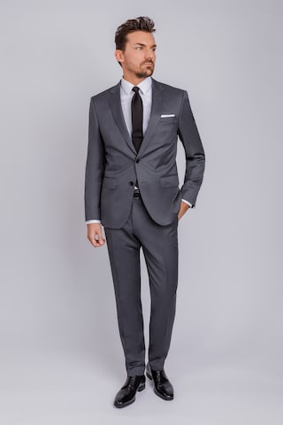 BOSS Black Slim fit Business Blazer 'Huge' in Grey