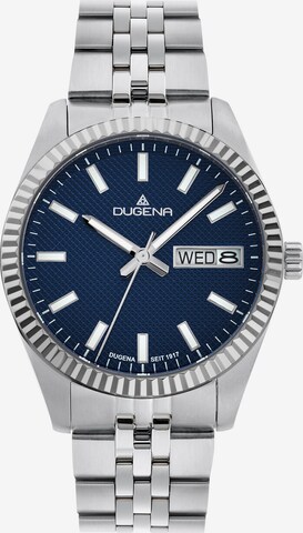 DUGENA Analog Watch in Silver: front