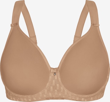 sassa T-Shirt Spacer-BH 'GRAPHICAL JACQUARD' in Beige: Vorderseite