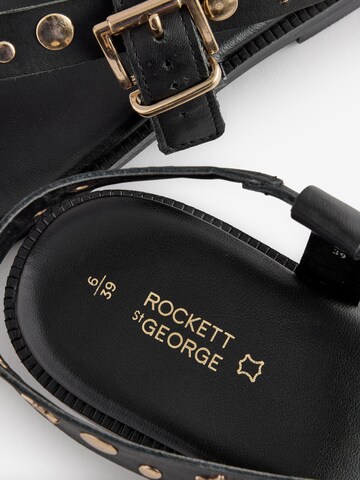 Rockett St George Ujjelválasztó-pántos szandál - fekete