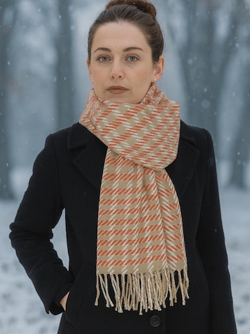 COLLEZIONE ALESSANDRO Scarf 'Inverno' in Red: front