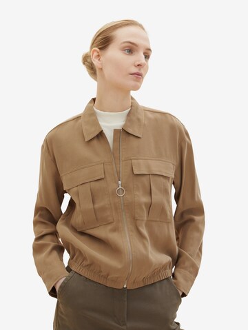 TOM TAILOR Between-Season Jacket in Beige: front