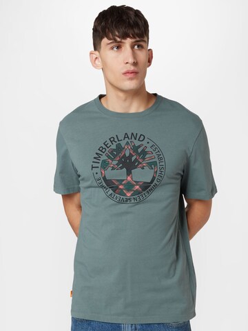TIMBERLAND - Camiseta en verde: frente