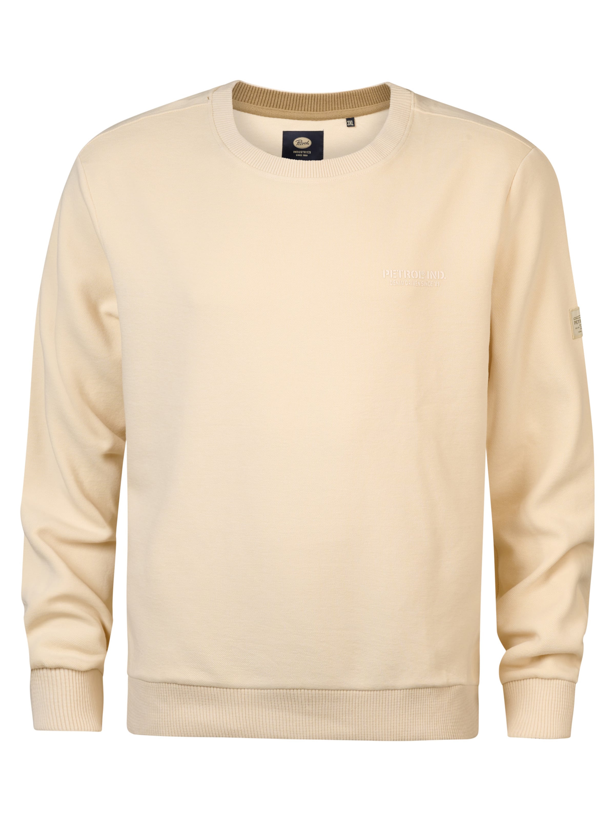 Petrol Industries Sweatshirt 'Kavik' in Beige: front