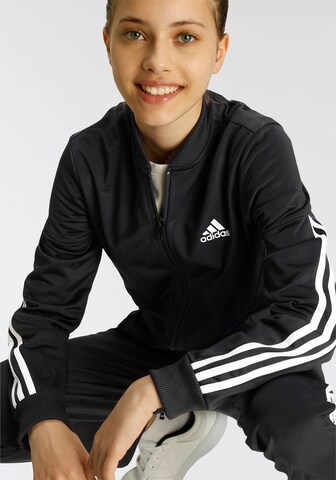 ADIDAS SPORTSWEAR Tepláková souprava 'Aeroready 3-Stripes Polyester' – černá