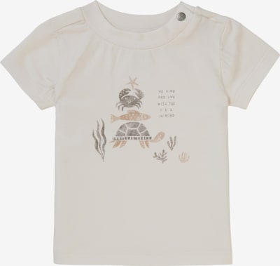 Noppies T-Shirt 'Bright' en marron / gris / blanc, Vue avec produit