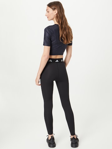 ADIDAS PERFORMANCE Skinny Workout Pants 'Techfit Period Proof' in Black