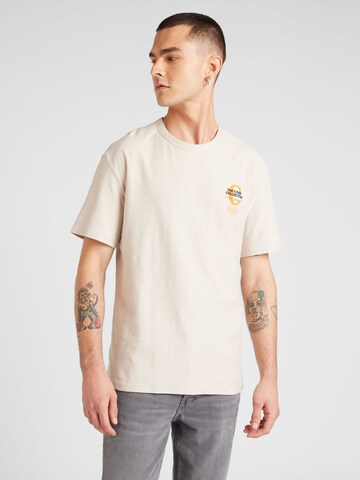 Maglietta 'JCOHOLGER' di JACK & JONES in beige: frontale