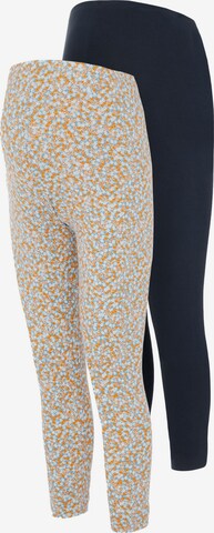 MAMALICIOUS Slimfit Leggings in Blauw: voorkant