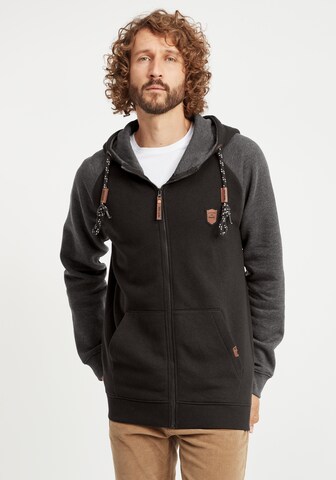 INDICODE JEANS - Casaco em moletão 'Terence' em cinzento: frente