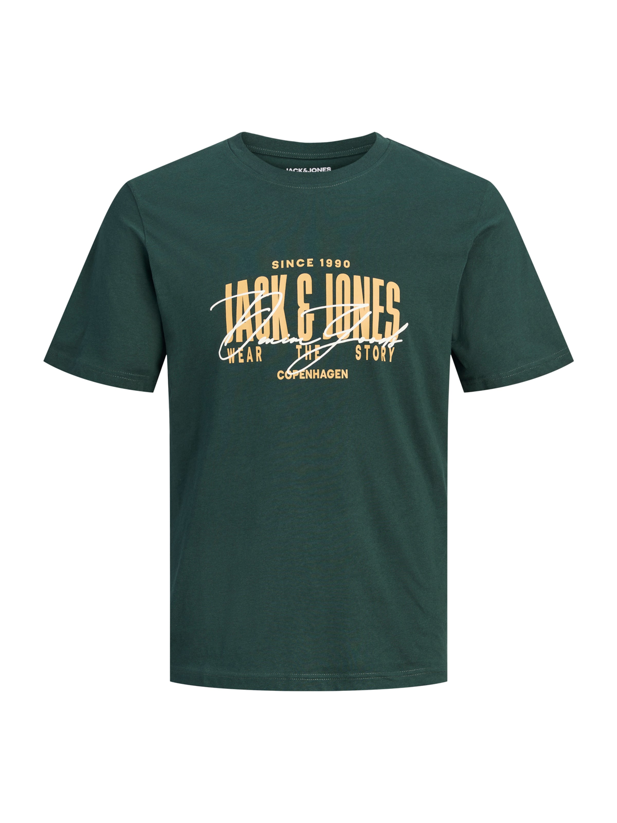 T-Shirt 'JJAERO' Jack & Jones Junior en vert : devant